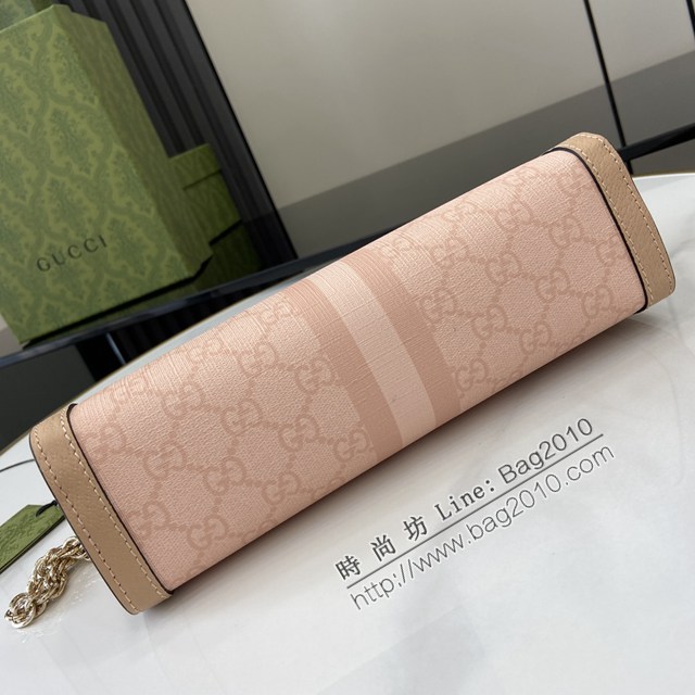 Gucci專櫃古馳最新款Ophidia系列GG小號肩背包鏈條斜挎包 jh2442型號：503877